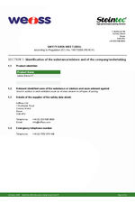 weiss Extra-KT Safety Data Sheet