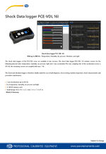 PCE-VDL 16I + PCE-VDL 24I Datalogger Datasheet
