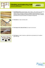 Origin' Balancing trails - Log Walkway - J4901 technical specification