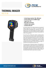 Digital Thermometer PCE-TC 38 - Datasheet