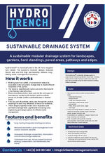 Hydrotrench sustainable drainage system for cycle paths