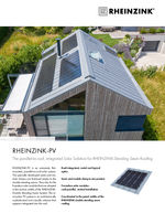 RHEINZINK-PV solar roofing system