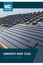 Concrete roof tiles