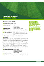 Premium turf data sheet