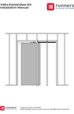 Valto pocket sliding door system - single