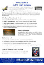 Polyurethane in the sign industry