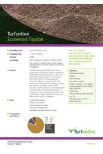 Screened topsoil