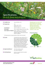 Meadowmat Birds & Bees spec sheet