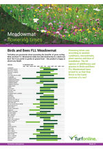 Meadowmat Floral Focus Birds & Bees FLL flowering times