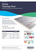 Wavin Comfia Floating Floor Panel Data Sheet