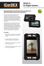 iCorDEX DCx13-3 ATEX Certified Digital Camera - Data sheet