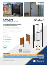 Site Gard single leaf datasheet 