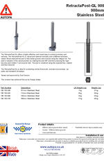 AUTOPA RetractaPost-GL 900 - Stainless