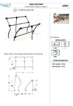 Outdoor furniture Sit & Lean Bars - J2825 data sheet