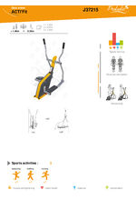 ACTI’Fit - Elliptical trainer - J37215 data sheet
