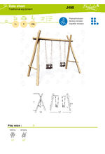 Swing Set With 2 Cradle Seats J498 data sheet
