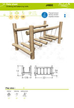 Swinging Log Walkway J4900 data sheet