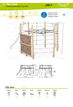 Climbing and balancing trails - Canopy Net - J4917 data sheet