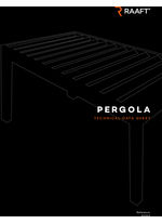 RAAFT Pergola Technical Datasheet