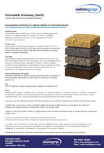 Base build up Addaset - permeable SuDS driveway