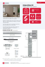 HiddenSlide 60 sliding door track system - data sheet