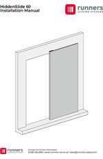 HiddenSlide 60 sliding door track system - installation