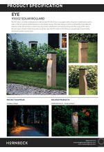 Eye solar bollard - 93002 data sheet