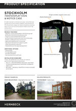 Stockholm display sign and notice case - 72007 data sheet