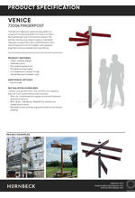 Venice fingerpost - 72006 data sheet