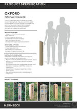Oxford waymarker post - 71007 data sheet