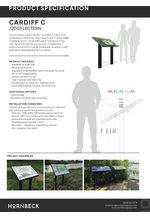 Cardiff lectern - 72003 data sheet
