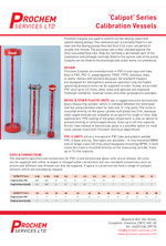 Prochem Calipot Series Calibration Vessels