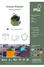 Crocus Range - benches and planters