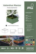 Galanthus planter data sheet