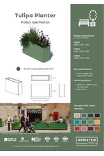 Tulipa planter data sheet