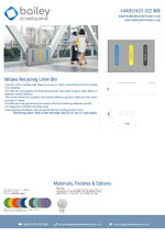 Milano indoor recycling bin
