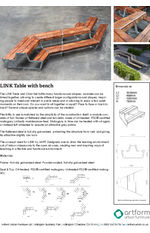 LINK table with bench set