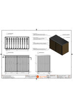 20 Space Amazon Eco Two Tier Cycle Shelter CAD