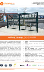 10 Space Original Cycle Shelter Specification Sheet