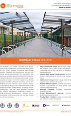 Binfield Cycle Shelter Specification Sheet