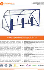 E-Bike Charging Shelter Specification Sheet