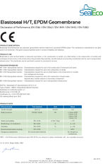 Gordon Low GreenSeal EPDM Liner datasheet 