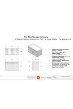 Premium Amazon Two Tier Cycle Shelter CAD