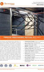 Premium Freestanding Vertical Bike Rack