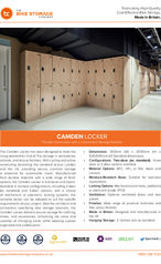 Camden Locker Specification Sheet