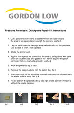 Tank Liner repair instructions 