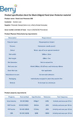 Geotextile Pond Liner Underlay 250gm2 datasheet