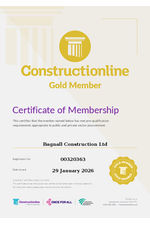 Constructionline Gold Certificate