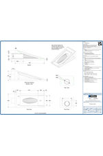 450 Mitred Headwall - Technical drawing