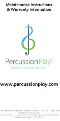 Percussion Play Maintenance Instructions and Warranty Information
